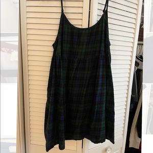 Plaid babydoll dress